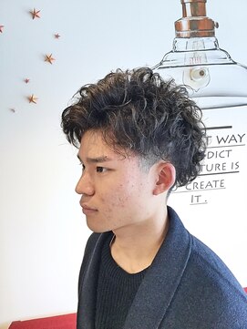 バーバーショップ テト キタヤマ(barber shop tete kitayama) 無造作パーマ・ツーブロックショート★彡