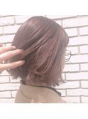たっぷりハイライトのフェミニティピンクカラー
