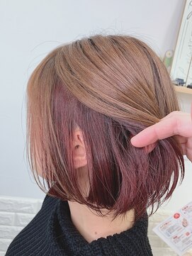 リアンフォーヘアー(Lien for hair) 暖色系インナーカラー
