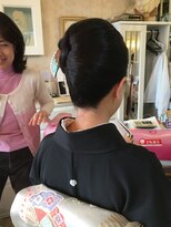 美容室 ティンカーベル&nbsp;夜会巻き