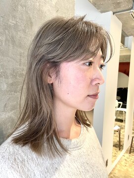 ハマモト 柔らかいレイヤーグレージュ