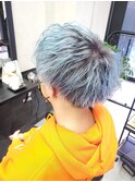 くすみブルー[ブリーチ/ハイライト/千葉/千葉駅/千葉中央]