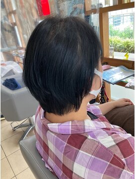 スタジオ アルファプラス 日暮里店(studio α+) 30代40代50代◎大人ナチュラルレイヤーショートボブ 日暮里