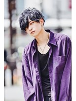 クレスト 近江八幡店(CREST)&nbsp;マッシュツーブロックメンズパーママッシュウルフメンズカット