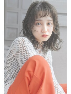 チェレ アズーリ 狭山店(Chere azuri) イメチェン前髪ありこなれミディ×グレージュカラー×