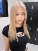 4746グレーベージュミルクティーアッシュ韓国ハイトーンカラー