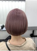 ★デザインカラー/レイヤーカット/ウェットヘアオリーブベージュ