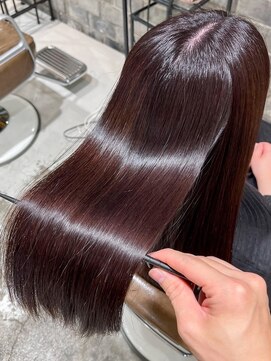 オルガン(Organ) 髪質改善縮毛矯正とピンクブラウン