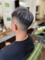 ヘアーズ ベリー 庄内店(hairs BERRY) #フェード×シルバーメッシュ