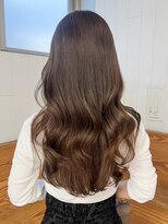秋色オリーブカラー透明感カラーくすみベージュ小顔_ba531991