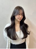 #34/黒髪/ボブルフ/ネビージュ/小顔/ワンレン/髪質改善/表参道