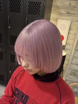 ヲタク(wotaku.)&nbsp;ピンクカラーホワイトピンク暖色カラーペールピンクショートボブ