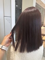 グレースバイハピネス(grace by happiness) 髪質改善 ブリーチ無しダブルカラー カシスピンク 韓国レイヤー