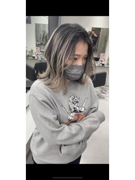 キング 枚方店(K!ng) 縮毛矯正髪質改善ハイライトレイヤーカット枚方美容室エクステ