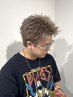 【かいせい限定】抜け感×エッジ！／カット＋ハイトーンケアブリーチカラー