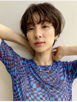 ヒューマン トシマエン 練馬 豊島園(HUMAN)&nbsp;ニュアンスパーマショートカット前髪カットショートボブ髪質改善