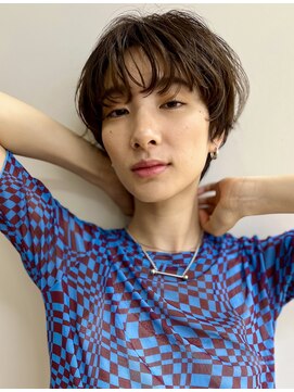 ヒューマン トシマエン 練馬 豊島園(HUMAN) ニュアンスパーマショートカット前髪カットショートボブ髪質改善