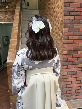 テトラ バイ ネオリーブ 横浜西口店(tetra by neolive) ハーフアップ　ウェーブ巻き　卒業式袴着付け　水引き　横浜★