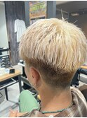 MEN’S HAIR/ブルーブラック/フェザーパーマ/柏