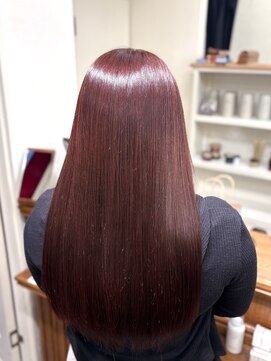 ジーテ 渋谷(gite) 髪質改善ストレート×カシスカラー