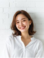 e.m.a プレミアムビューティーサロン 栄駅店(e.m.a PREMIUM BEAUTY SALON)&nbsp;レイヤーカット/イメチェン/外ハネボブ/美髪/ワイドバング/髪型