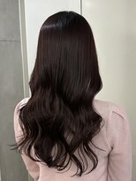 デューヘアー(due hair) ロングレイヤー/ラベンダーブラウン/韓国巻き