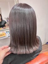 ヘアメイク アンフィ(amphi)&nbsp;透け感ボルドー..~*＊..