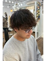 ユイマァルスロウ(YUIMARL SLOW) ニュアンスパーマ20代30代40代メンズサロンメンズパーマ