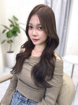 レイヤーカット/韓国レイヤー/くびれ巻き/前髪/顔周りカット