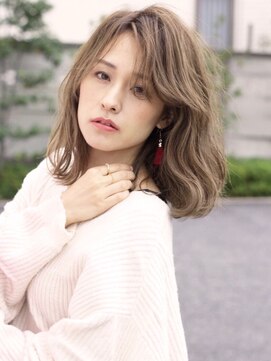 エムスラッシュ アヴェダ 自由が丘(M.SLASH AVEDA) 【M.SLASH】アンニュイカールのこなれミディ　ヘルシーレイヤー