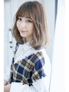 フィガロ ミーナ 東生駒店(FIGARO MINA) 【figaro】とろみカラー×ふんわりウェーブ