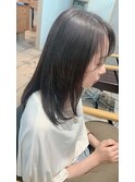 大人可愛い艶髪透け感モテカラー×顔まわりレイヤー