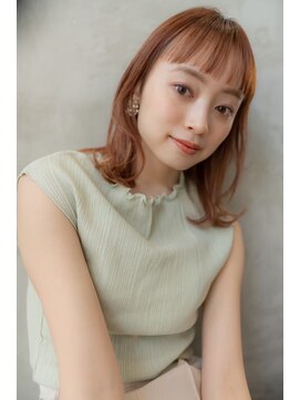 オースティン 流山おおたかの森(AUSTIN) 大人かわいい前髪セシルカットココアブラウンフリンジウェーブ