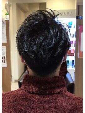エル バイ ファースト(L by first) 【L by first】ジオパーマ+メンズ前下がりショート◎30代40代