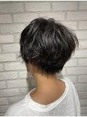 無造作パーマ×ショート