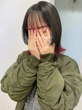 トゥーリ 薬院店(tuuli) tuuli miyu 裾カラー/姫カット/ボブ/20代30代40代50代