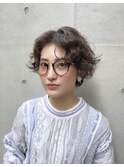 お洒落女子必見!ショートボブのニュアンスパーマ 前田真吾