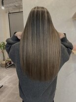 エル オオサカ 心斎橋店(L. OSAKA)&nbsp;バレイヤージュ_チェリーブラウンフェミニンロング_Y80