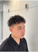 【翁長孝輔】ツイストスパイラルパーマ/束感ワイルドメンズ/黒髮