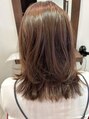 オーキッド(Orchid) ふわっとレイヤー毛先を動かして軽めに明るめカラー