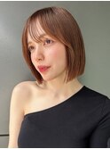 タッセルカット×シースルーバングが今っぽい 垢抜け韓国ボブ