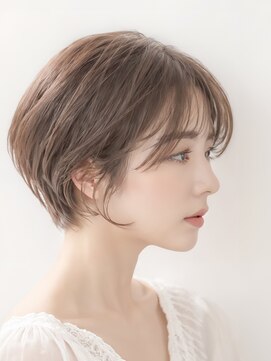 ルミヘアー 金沢駅西口店(Lumi hair) 《Lumi hair》ショートボブ×ミルクティーベージュ ¥11900