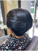 80代うる艶UPベリーショートグレイカラー　本八幡