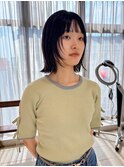 小顔効果レイヤーボブ
