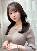 ◆ミディレイヤーカット/髪質改善/韓国/黒髪/小顔/前髪/銀座