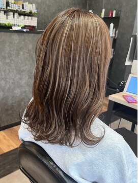 プログレス フレスポ富沢店(PROGRESS) ブラウンベージュ/ハイライトデザイン/20代30代40代