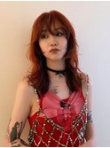 ディープオレンジ×インナーブラック