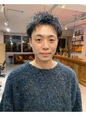 ソフトツイストスパイラルパーマスパイキーショート久屋大通