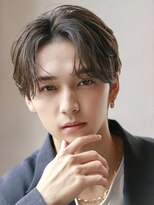 フェザーパーマセンターパートニュアンスパーマコンマバング韓国