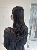 ハーフツイン/結婚式お呼ばれヘア/ヘアセット/ヘアアレンジ